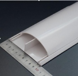 PVC half round floor trunking with adhesive ,